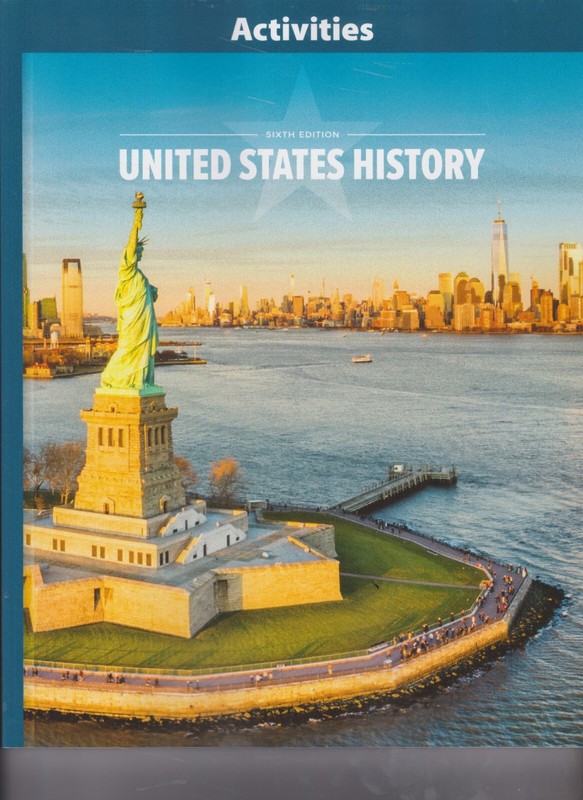 BJU Press – United States History Activities 6th edition 535963