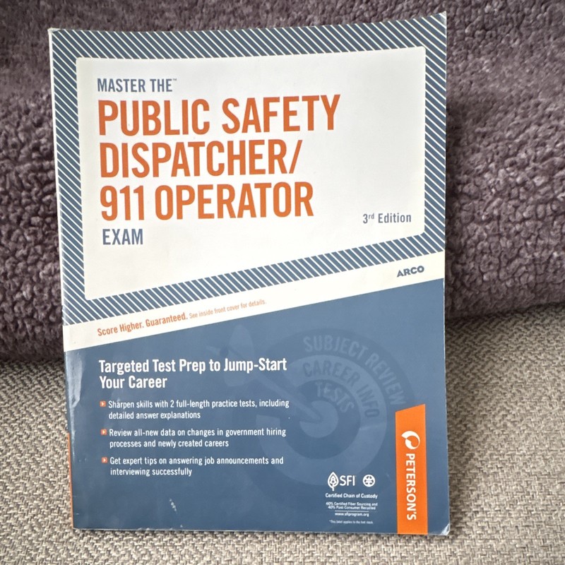 Master the Public Safety Dispatcher/911 Operator Exam 3rd Ed Paperback Arco