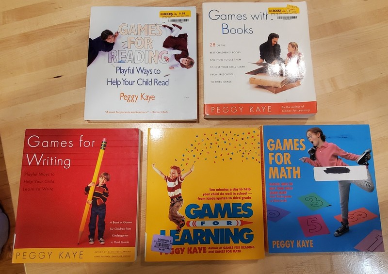 Peggy Kaye Book Lot Games For Learning Math Writing Reading Homeschool