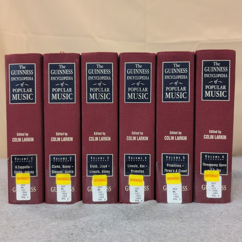Guinness Encyclopedia of Popular Music 6 Vol Full Set Colin Larkin 2nd Ed 1995