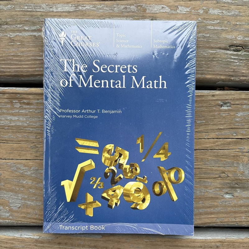 The Secrets of Mental Math Transcripts Book – The Great Courses Sealed