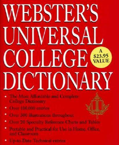 Websters Universal College Dictionary Premium – Hardcover – ACCEPTABLE