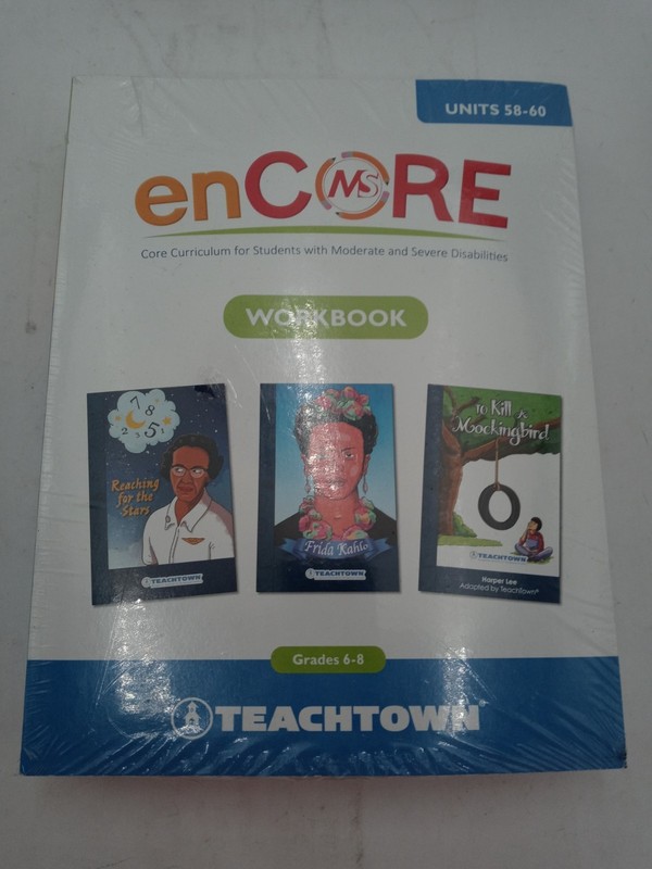 Teachtown enCore Core Curriculum for Students Workbook Gr 6-8 Units 58-60