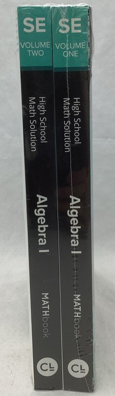 Carnegie Learning Algebra 1 Vol 1 & 2 Student Edition High School Math Solutions