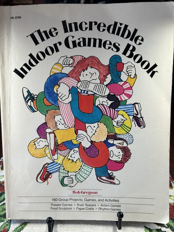 The Incredible Indoor Games Book: Bob Gregson Vtg PB, 1982 Nice Cndtn,1st Edit.