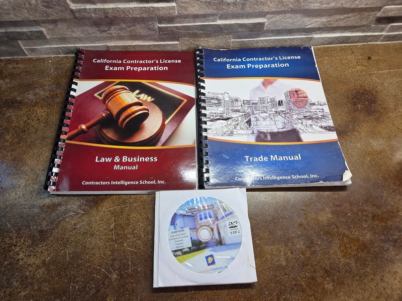 California Contractor’s License Exam Prep Trade Manual Law Business W/CD’s
