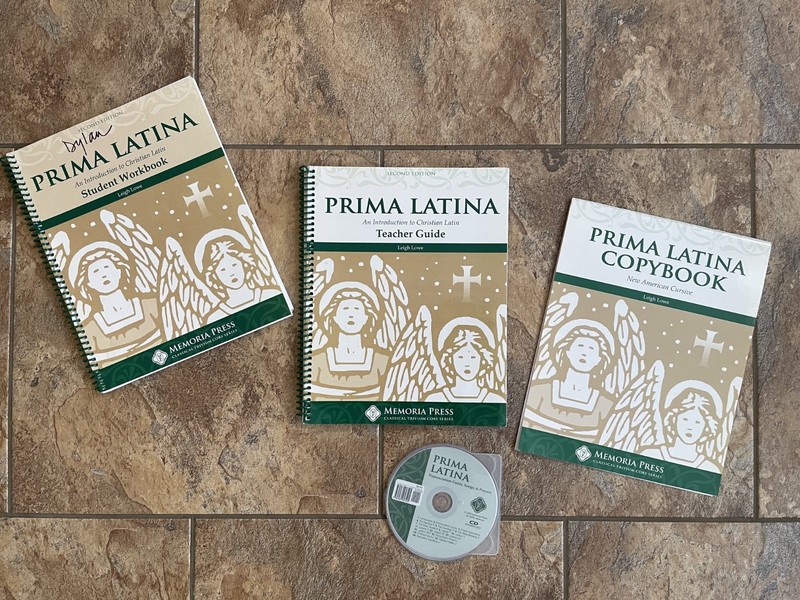 Prima Latina SET—Teacher Guide, Student Book, Cursive Copybook, and Audio CD