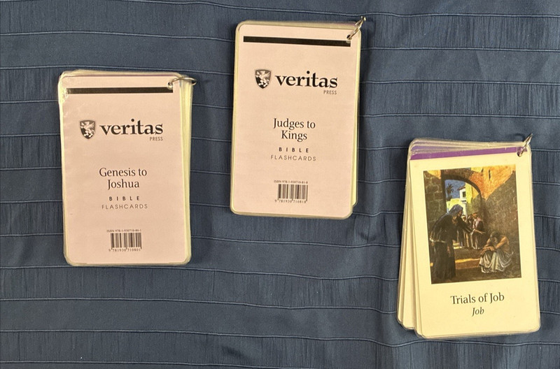 Veritas Press 3 Sets of Flashcards – Genesis Joshua, Judges Kings & Chronicles