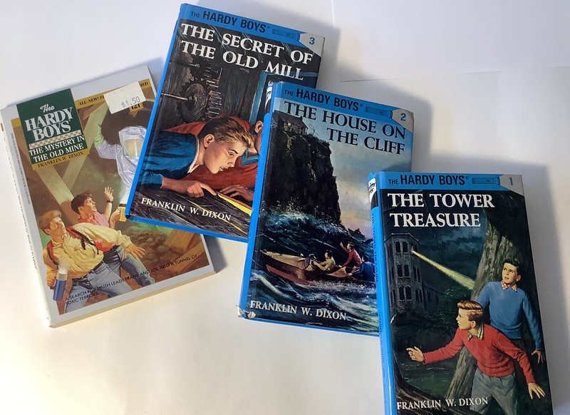 “HARDY BOY BOOKS” Numbers 1, 2, 3, 121 (1,2,3 In Hardcover & 121 Softcover) 👀