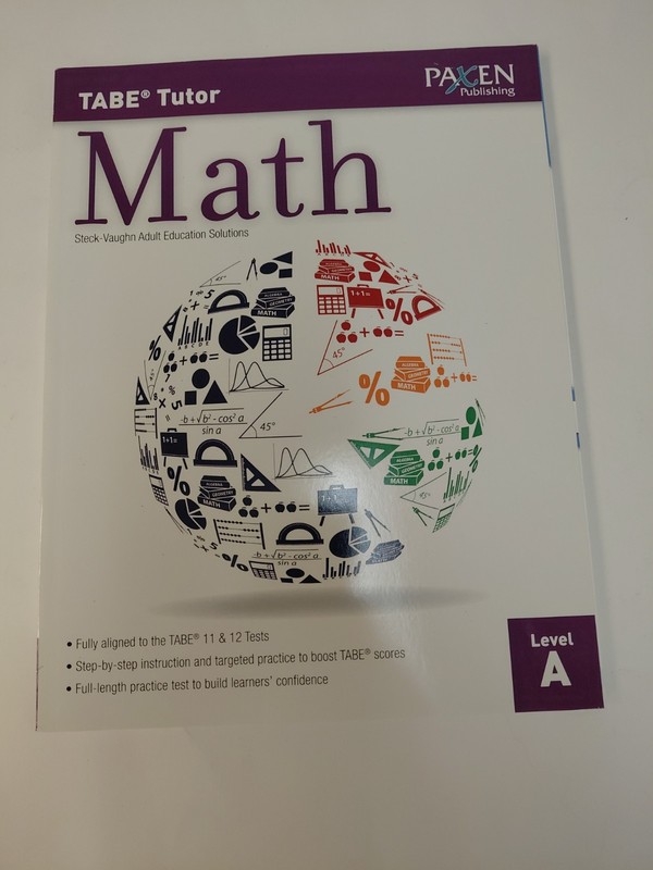 TABE Tutor Paxen Math steck-Vaughn adult Education Solutions Level A