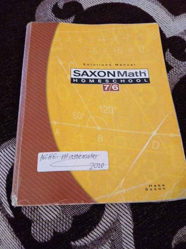 Saxon Math 7/6, Homeschool Edition: Solutions Manual