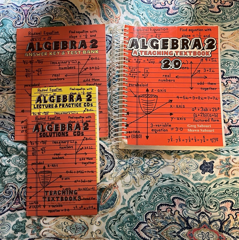 Algebra 2 Teaching Textbook 2.0 Ring/Wire Bound w/ Answer Key Sabouri