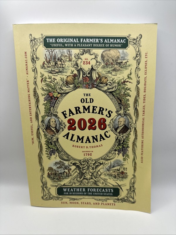 The 2026 Old Farmer’s Almanac Easy to Read Edition (Paperback, UNMARKED!)