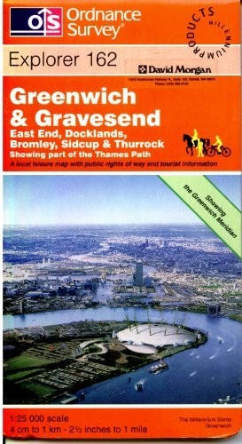 Greenwich and Gravesend: Sheet 162 (Expl… by Ordnance Survey Sheet map, folded