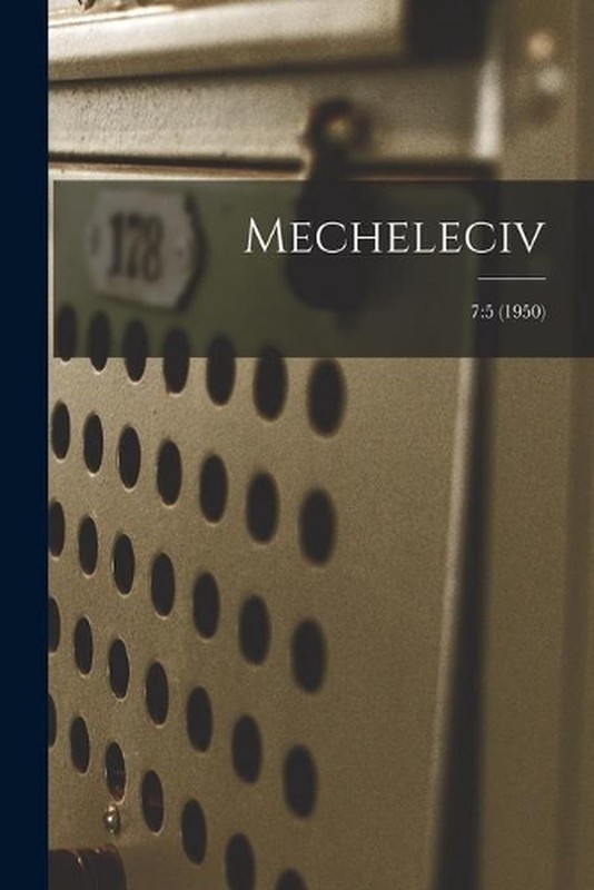 Mecheleciv; 7: 5 (1950) by Anonymous Paperback Book