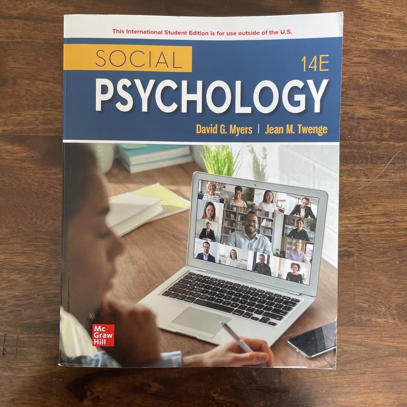 ISE Social Psychology 14E – Paperback, by Myers; Twenge