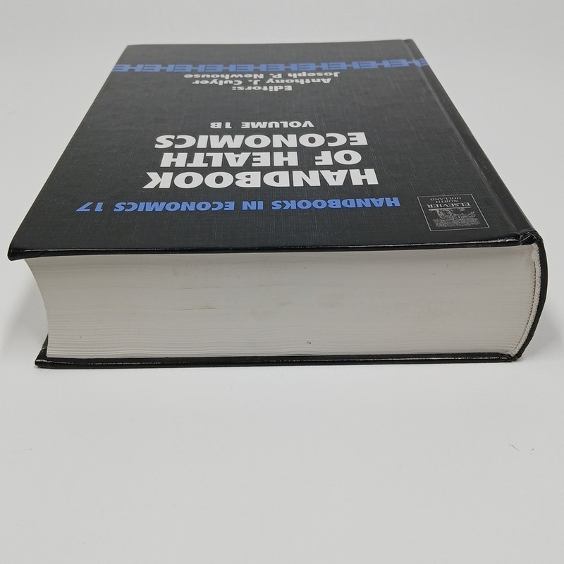 Handbook of Health Economics Vol. 1B Hardback Culyer & Newhouse nice condition gallery