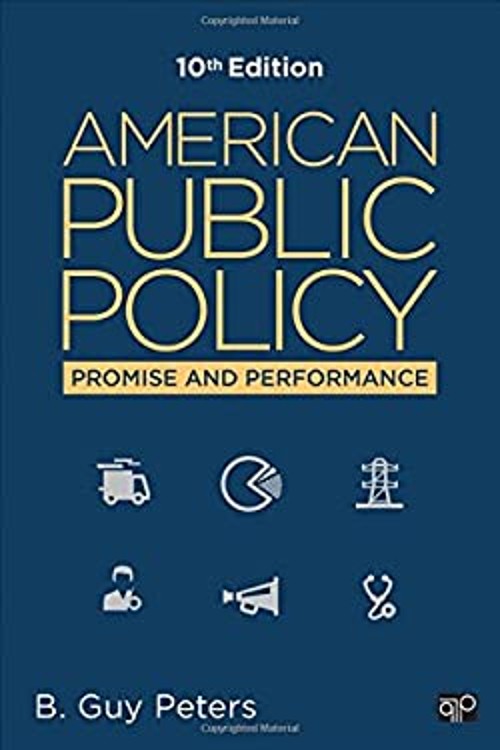 American Public Policy : Promise and Performance Paperback B. Guy