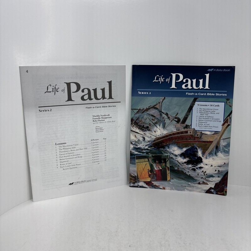 A Beka Book Life of Paul Flash-A-Card Study Guide Series 2 – Guides Only