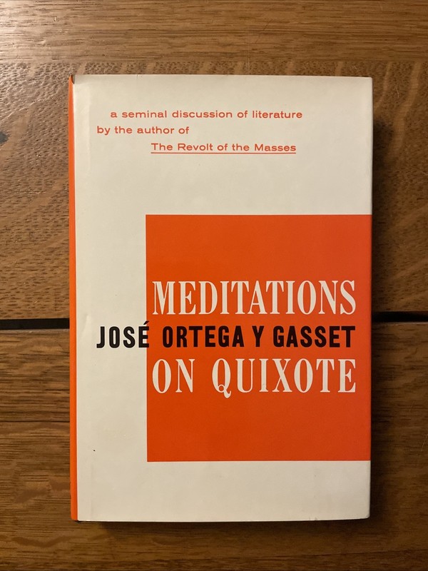 José Ortega Y Gasset: Meditations On Quixote HCDJ 1963 Norton gallery