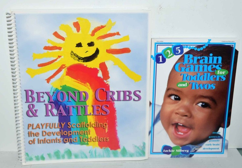 Set of 2 Preschool Instructional Books- Brain Games for Toddlers & Twos Plus