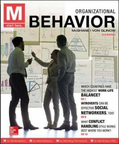 M Organizational Behavior by Steven Lattimore McShane