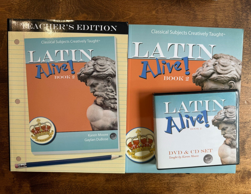 Latin Alive! Book 2 Teacher’s Edition Set Book DVD Audio CD Karen Moore DuBose