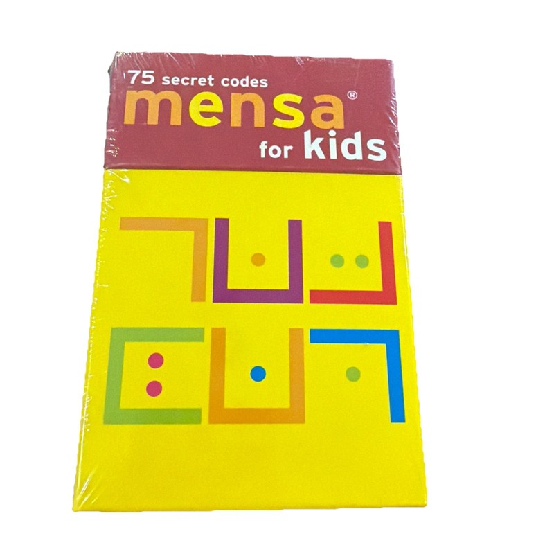 Mensa for Kids 75 Secret Codes 1997 Factory Sealed Educational Logic Game