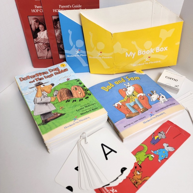 Vintage Hooked on Phonics Learn to Read Level companion book set 12700 1998