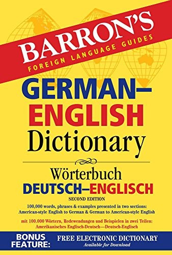 BARRON’S GERMAN-ENGLISH DICTIONARY: WORTERBUCH By Ursula Martini **Excellent**