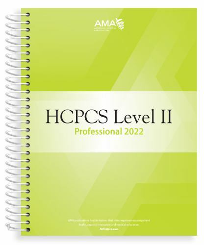 HCPCS 2022 Level II Professional Edition by American Medical Association (2022,