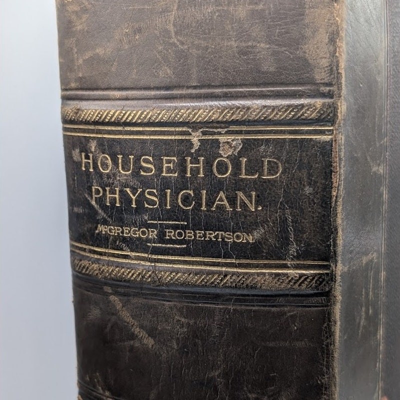 The Household Physician McGregor Robertson 1890 Parts 1-4 Vintage Leather Rare gallery
