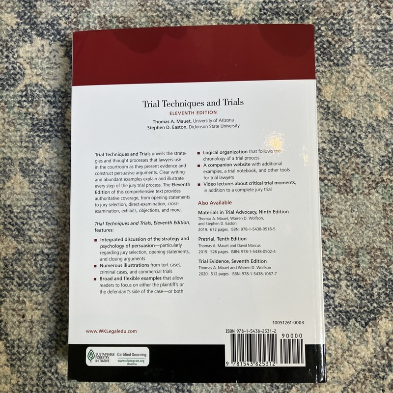Aspen Coursebook Ser.: Trial Techniques and Trials by Easton and Mauet 2021 gallery