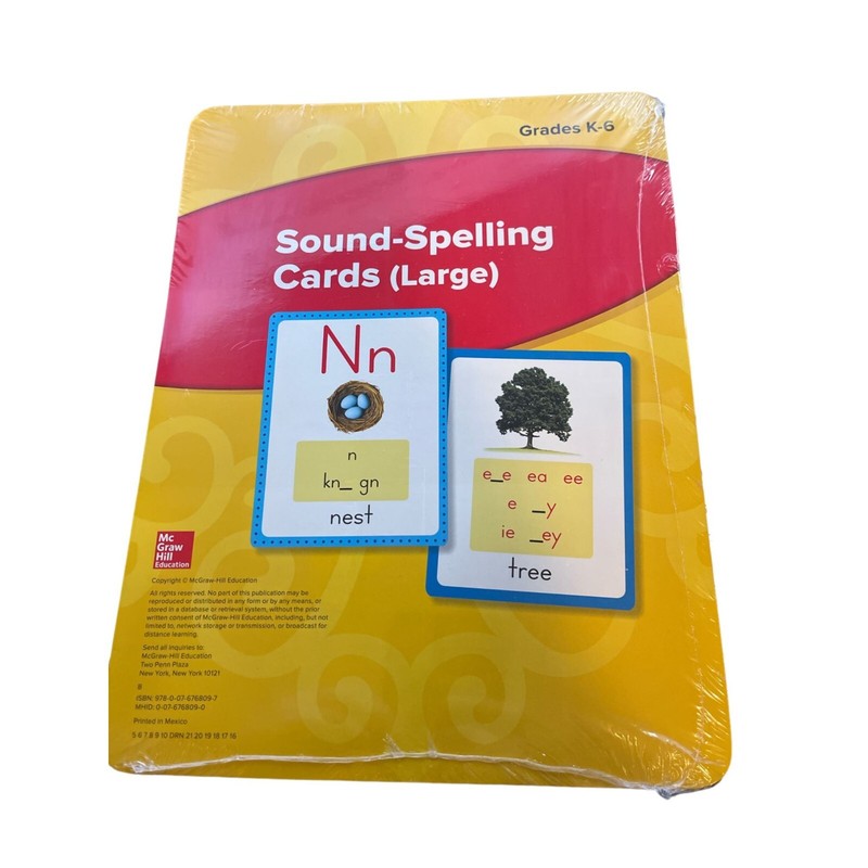 Wonders Sound Spelling Cards Large Grades K 1 2 3 4 5 6 ELEMENTARY CORE READING