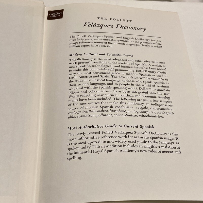 (NEW CENTURY) NEW REVISED SPANISH AND ENGLISH DICTIONARY 1974 gallery