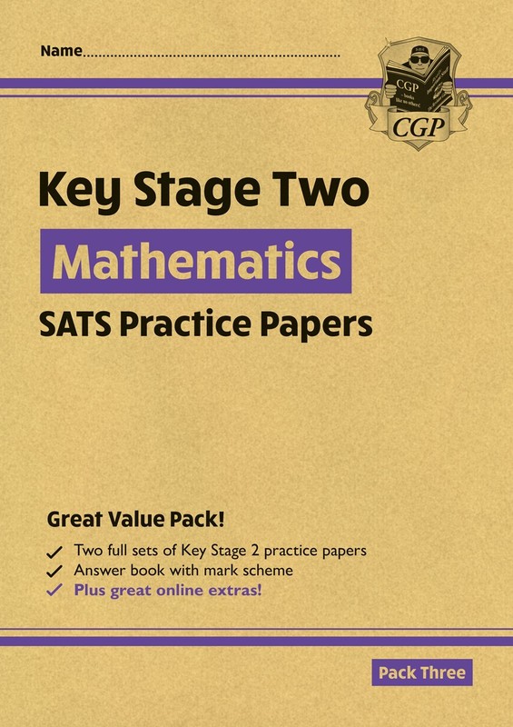 KS2 Sats Ages 7-11 Maths Practice Papers Pack 3 with Answers Key Stage 2 CGP