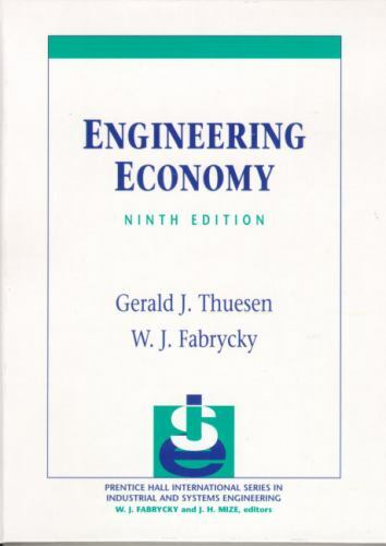 Engineering Economy, USED-Good, Thuesen, Gerald,Fabrycky, Wolter