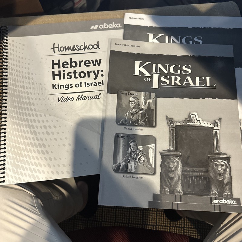 Abeka Kings of Israel: Student Study Outline Teacher Quiz/Test Key Video Manual