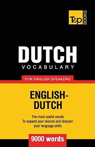 Dutch vocabulary for English speakers – Paperback, by Taranov Andrey – Very Good