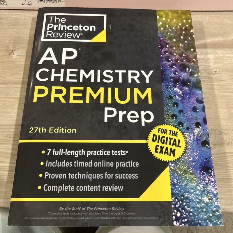 College Test Preparation: Princeton Review AP Chemistry Premium Prep, 27th Ed
