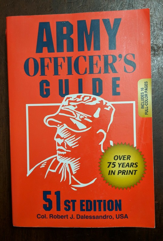Army Officer's Guide, 51st Edition, by Col. Robert J. Dalessandro *SHIPS FREE!*