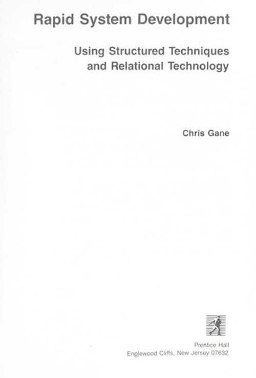 Rapid System Development Hardcover Chris Gane