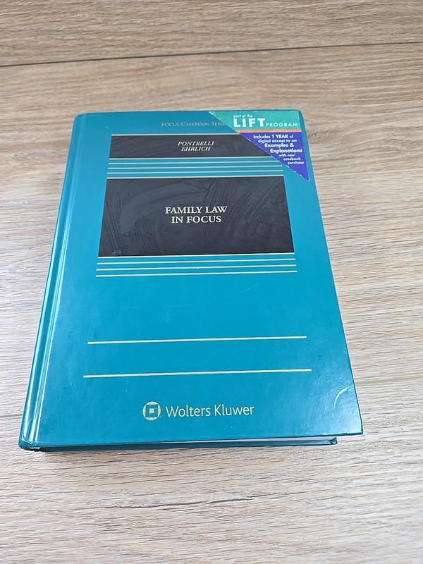 Family Law in Focus – ISBN: 978-1-4548-6804-0 Excellent conditi