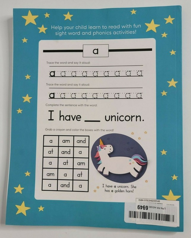 Learn to Read Magical Sight Words Phonics Activity Workbook Beginner Homeschool gallery