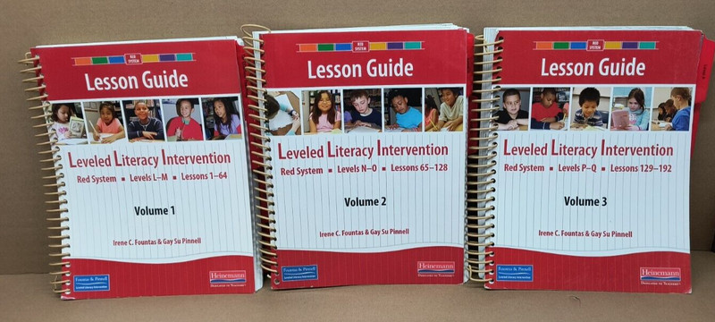 Fountas & Pinnell LLI Red Levels L-Q Grade 3 LLI Teacher Materials Lesson Guides