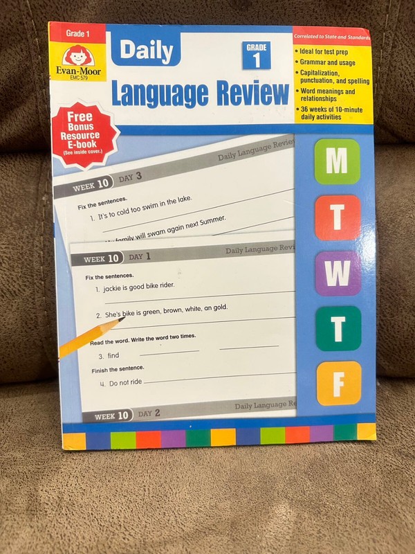 Evan-Moor Daily Language Review Workbook – Grade 1 to 4 – Choose Your Grade