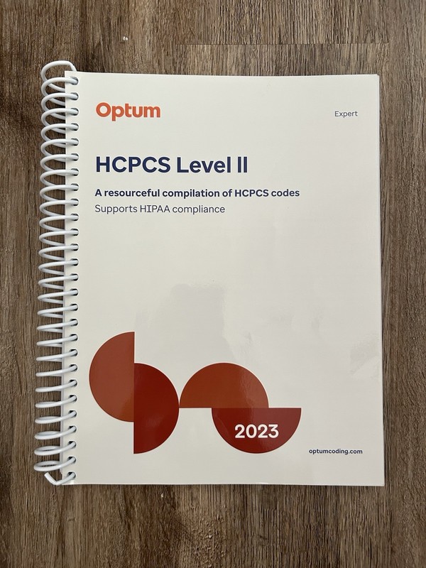 Optum HCPCS Level II Expert 2023 Spiral Bound Medical Coding Book