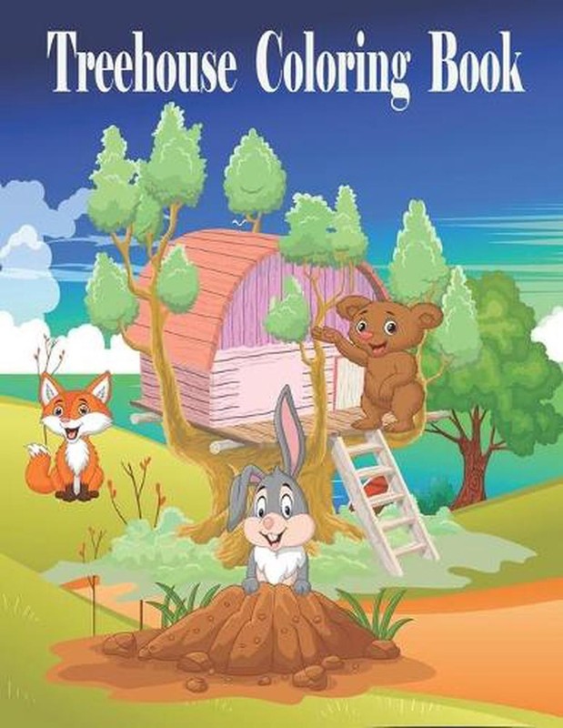 Treehouse Coloring Book: Magic treehouse Coloring Pages for kids / Treehouse Col