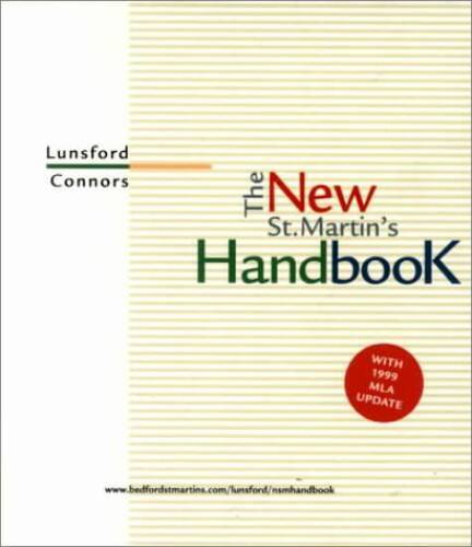 The New St Martins Handbook: With 1999 Mla Update – Paperback – GOOD