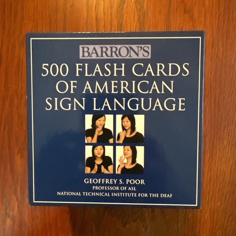 500 Flash Cards of American Sign Language by Geoffrey S. Poor (2009, Cards,Flash
